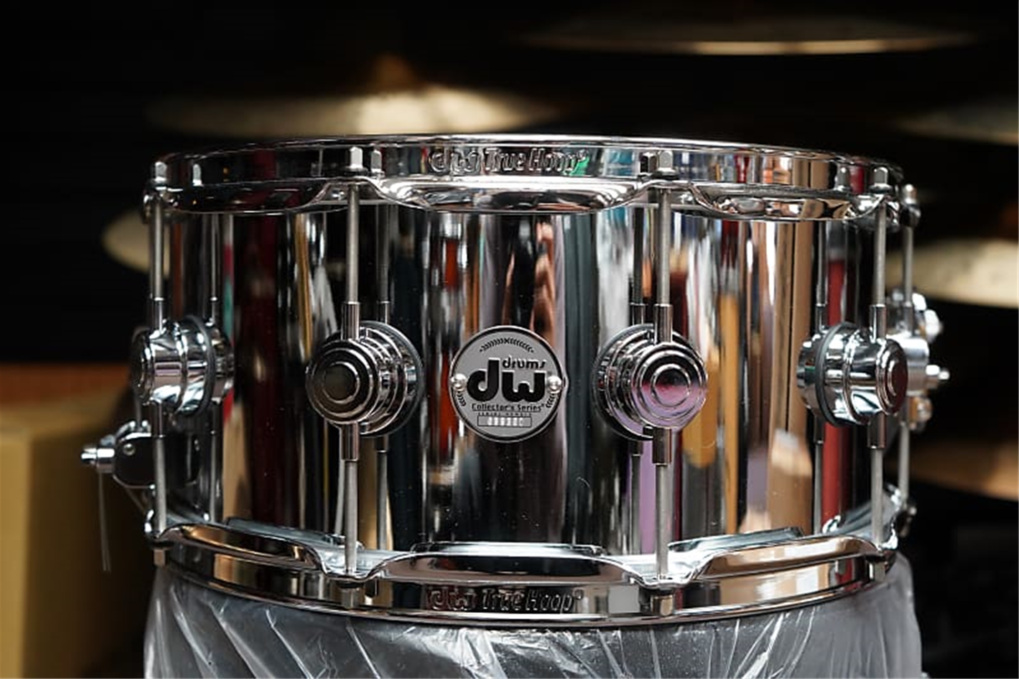 DW DRV6514SPC USA Collectors 6.5x14" Steel Shell Smooth Chrome Snare Drum (B-STOCK)