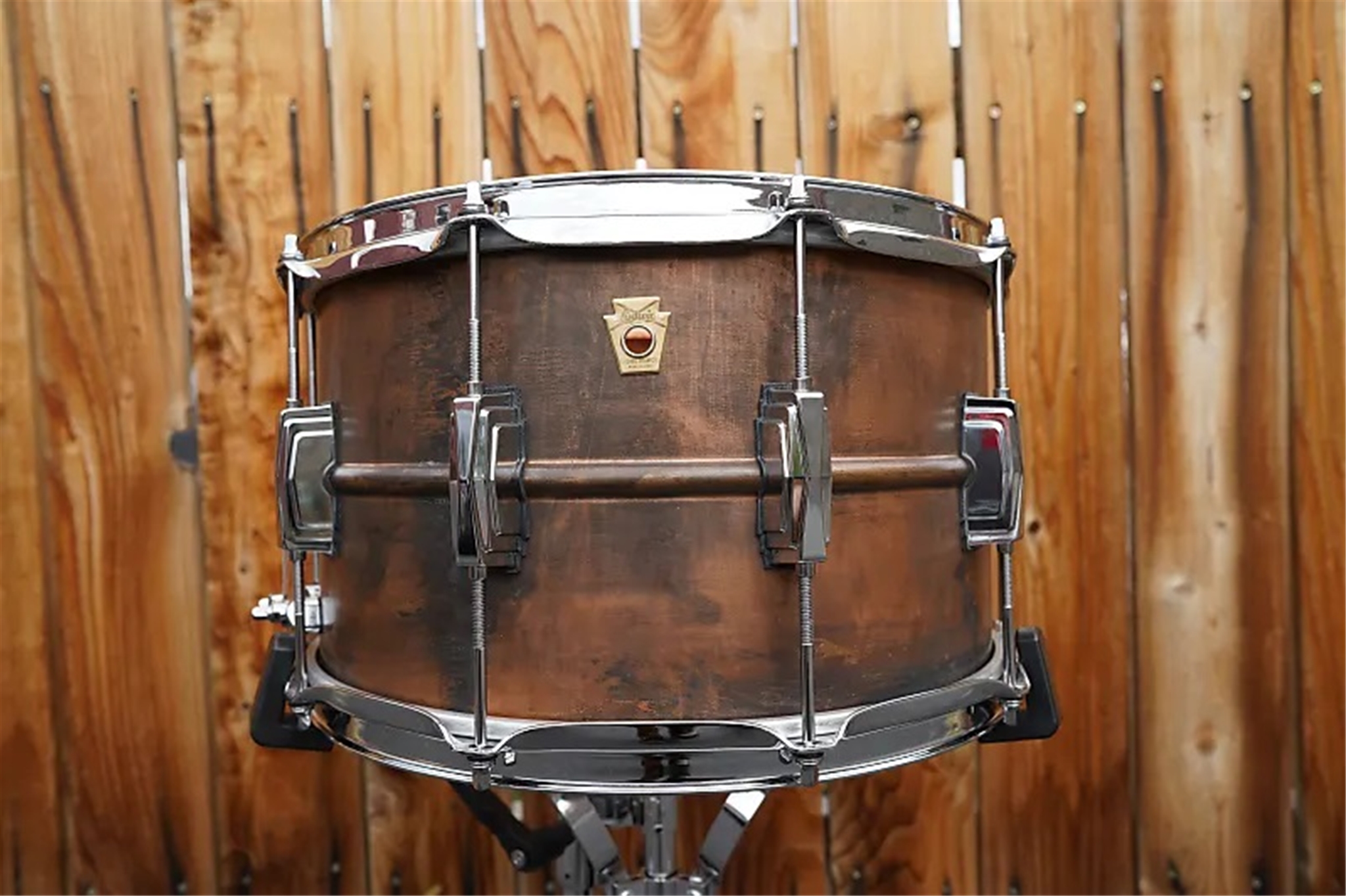 USA Ludwig LB484R 8 x 14" Raw Brass Snare Drum (2022)
