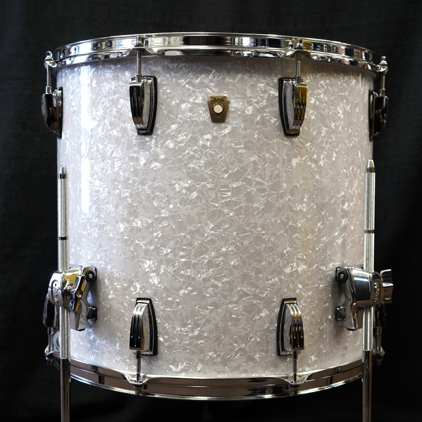 Ludwig USA Classic Maple Series 18" Floor Tom w/ Legs - White Marine Pearl | 16x18"