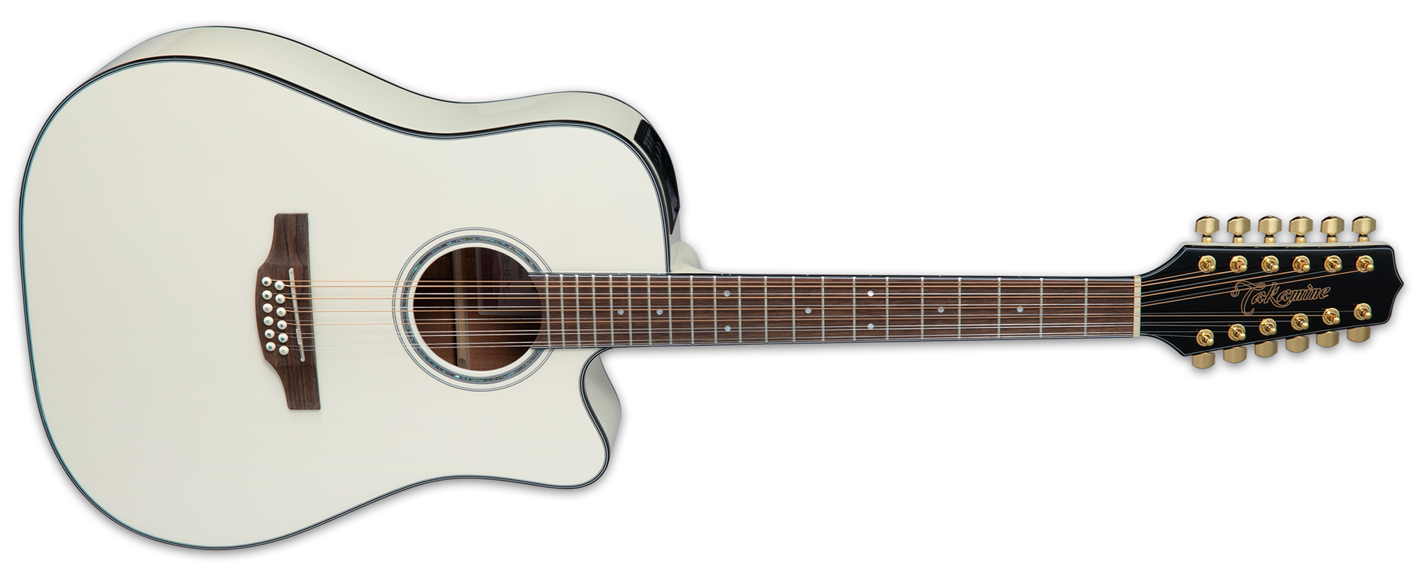 Takamine GD35CE-12 Pearl White 12-String Acoustic Electric Guitar