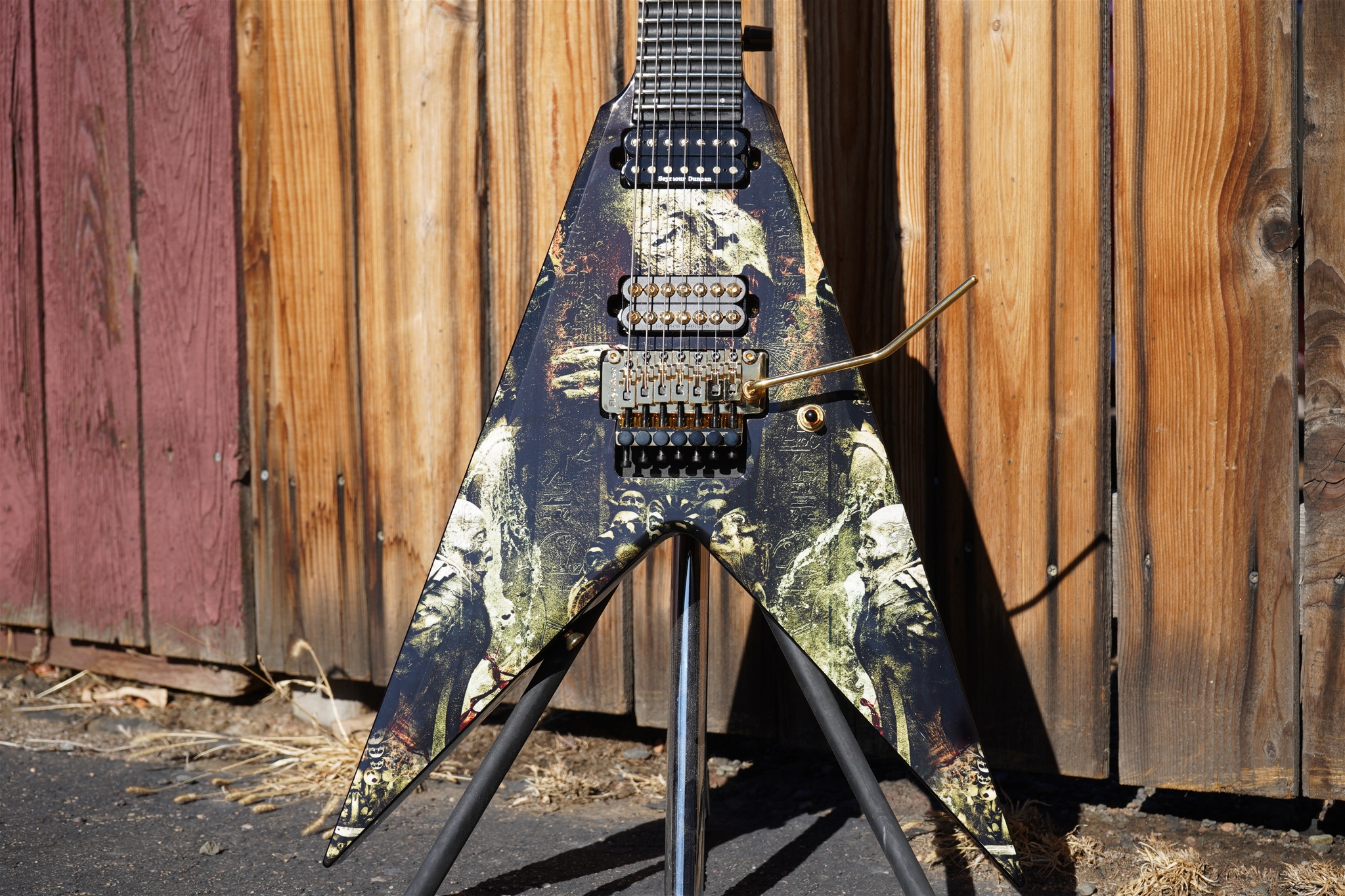 DEAN USA Custom  Shop Karl Sanders Gates of Sethu  7-String Electric Guitar 