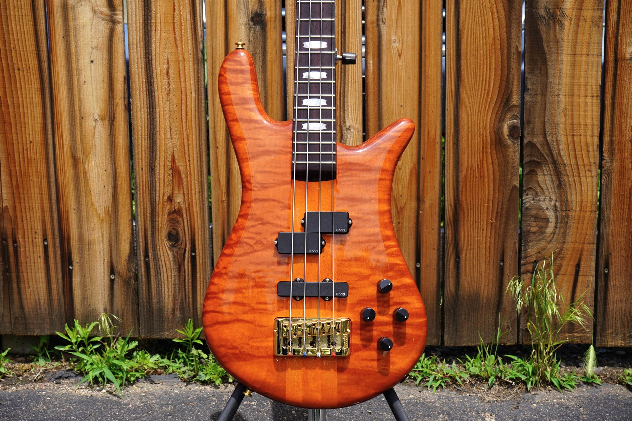 Spector Euro4DW Doug Wimbish Amber Stain Gloss 4-String Electric Bass Guitar 2025