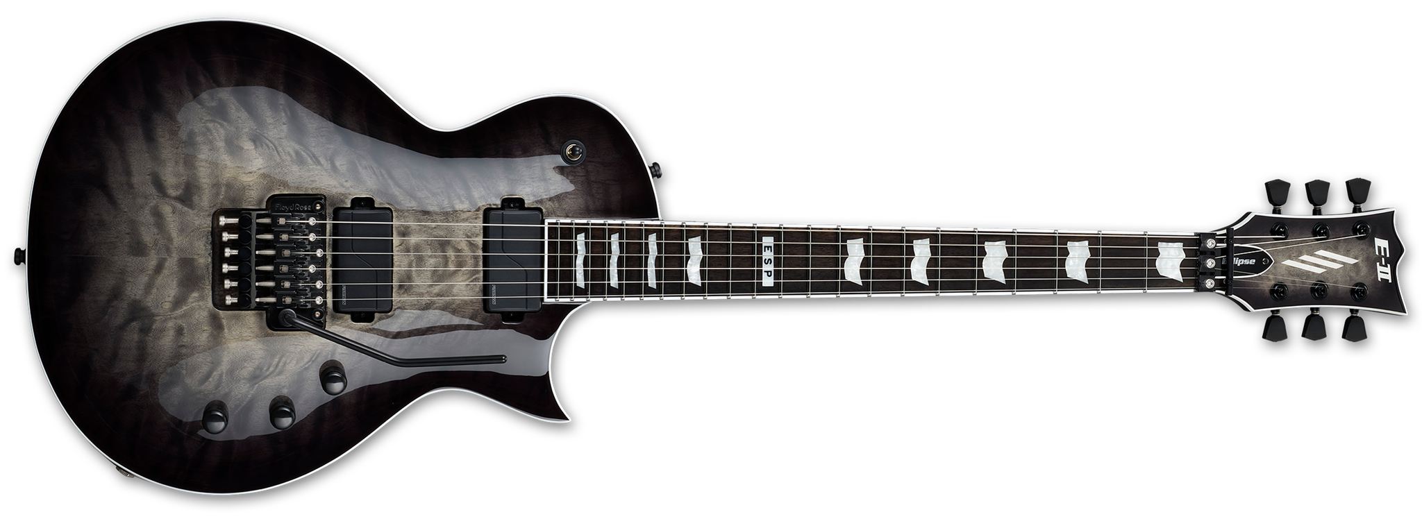 ESP EII Eclipse FR Charcoal Burst 6String Electric Guitar 2023