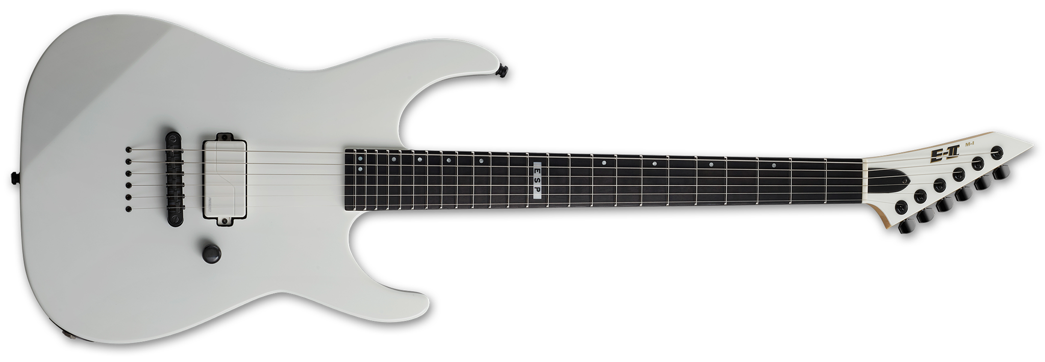 ESP E-II M-1 Neck Thru NT Snow White 6-String Electric Guitar  