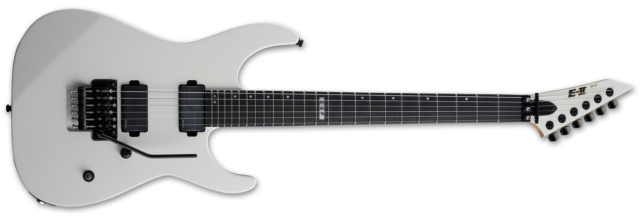 ESP E-II M-II Neck Thru   Snow White 6-String Electric Guitar 2023