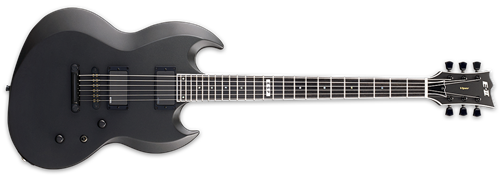 ESP E-II Viper Baritone Charcoal Metallic Satin  6-String Electric Guitar  