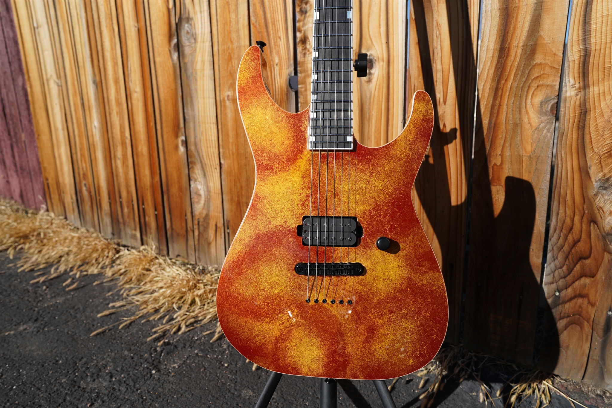ESP USA M-I NTB TOM Solar Flare 6-String Electric Guitar 