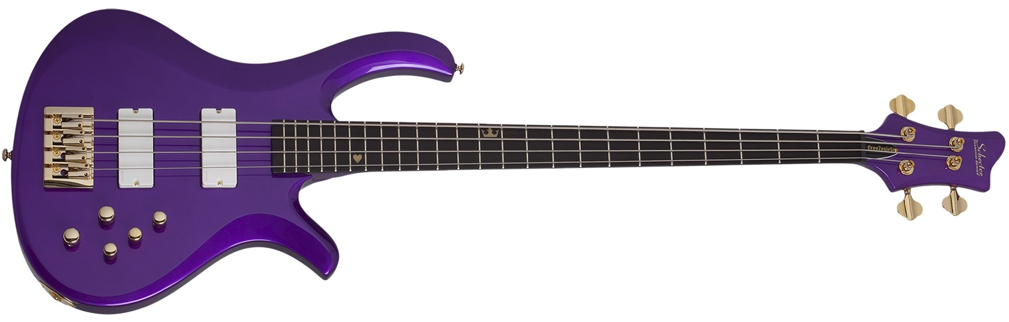 Schecter DIAMOND SERIES FreeZesicle-4 Freeze Purple   4-String Electric Bass Guitar