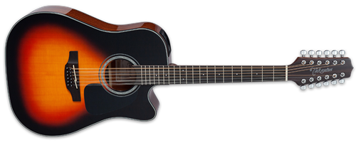 Takamine GD30CE-12 Brown Sunburst  12-String Acoustic Electric Guitar