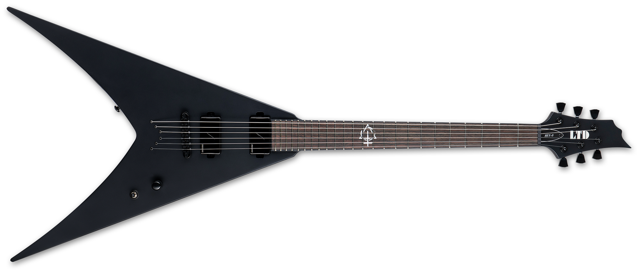 LTD SIGNATURE SERIES  HEX-6 Black Satin  6-String Electric Guitar 2024