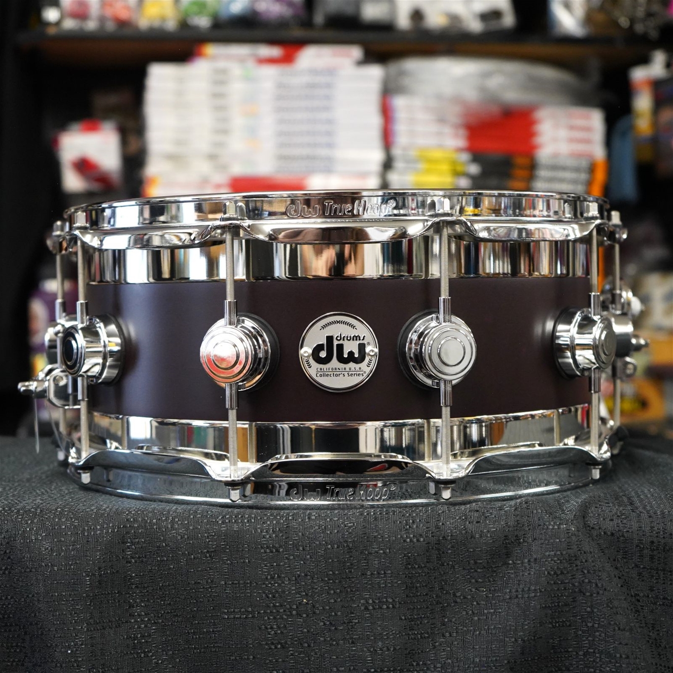 DW USA Collectors Edge Series 6x14" Maple Snare Drum - Intense Lavender Satin Oil