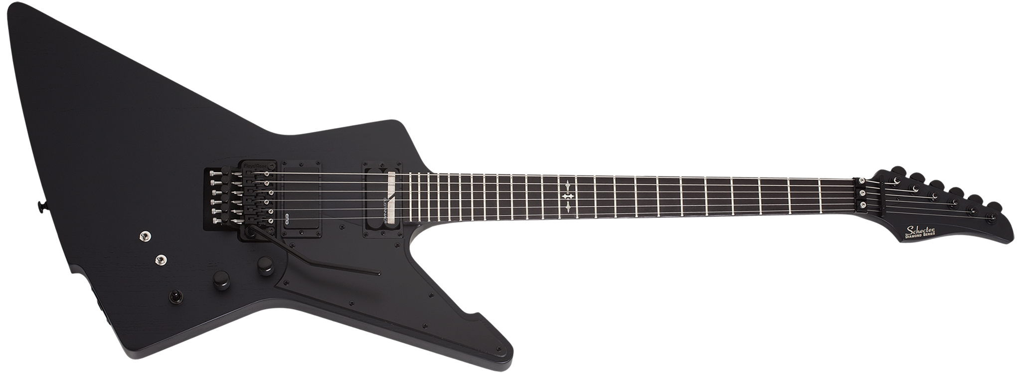 Schecter DIAMOND SERIES Jake Pitts E-1 FR S Satin Black Open Pore  6-String Electric Guitar  