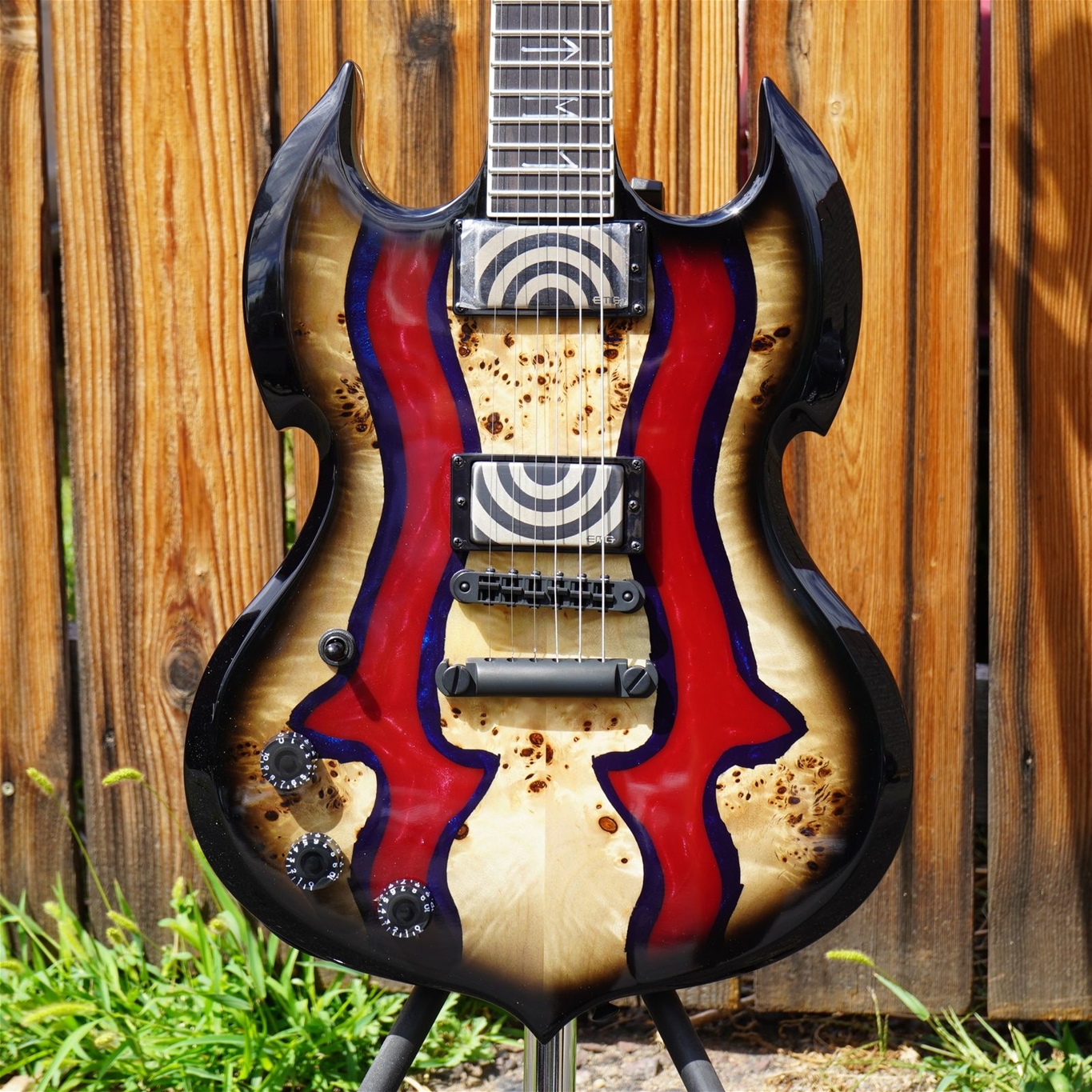 Wylde Audio Barbarian Special Edition Blood River Left Handed 6-String Electric Guitar