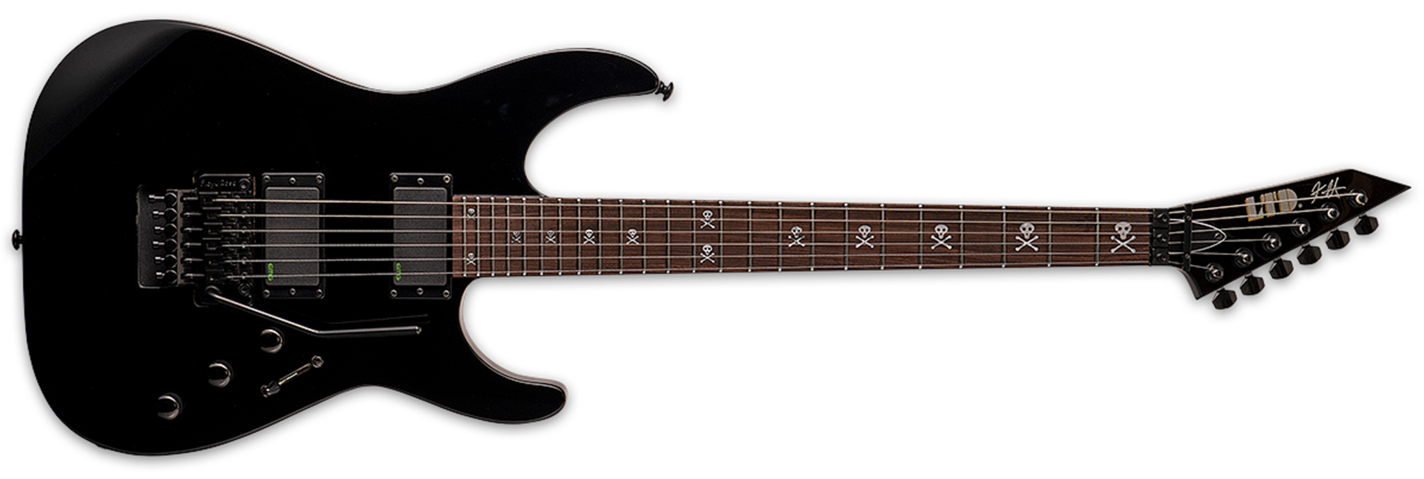 LTD SIGNATURE SERIES Kirk Hammett  KH-602 Black Graphic 6-String Electric Guitar  
