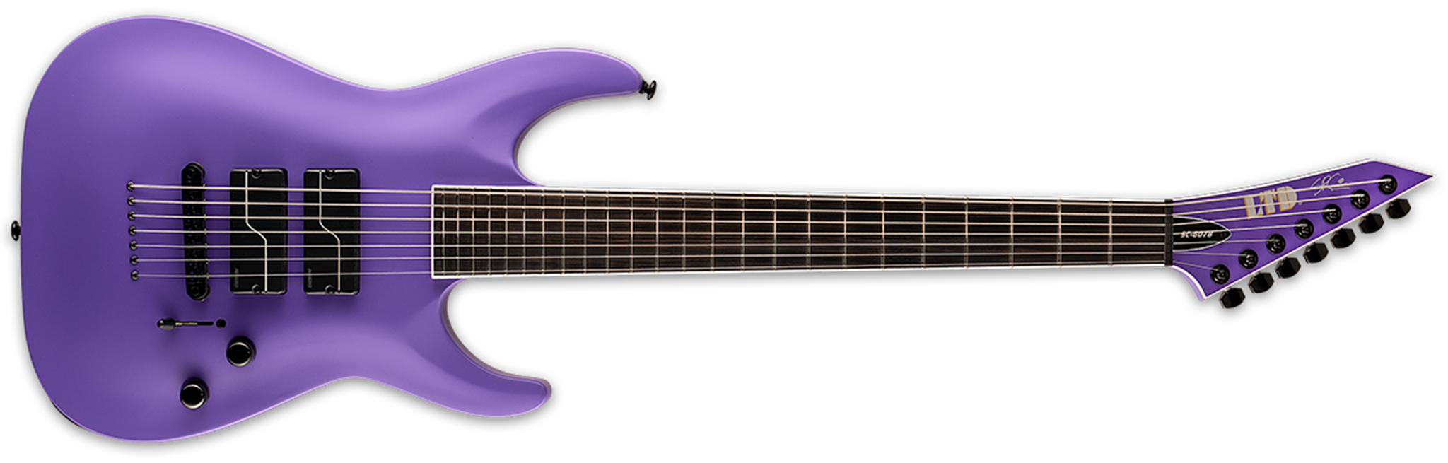LTD SIGNATURE SERIES Stephen Carpenter SC607B Purple Satin 7String