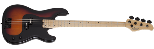 Schecter    DIAMOND SERIES P-4  3-Tone Sunburst     4-String Electric Bass Guitar 