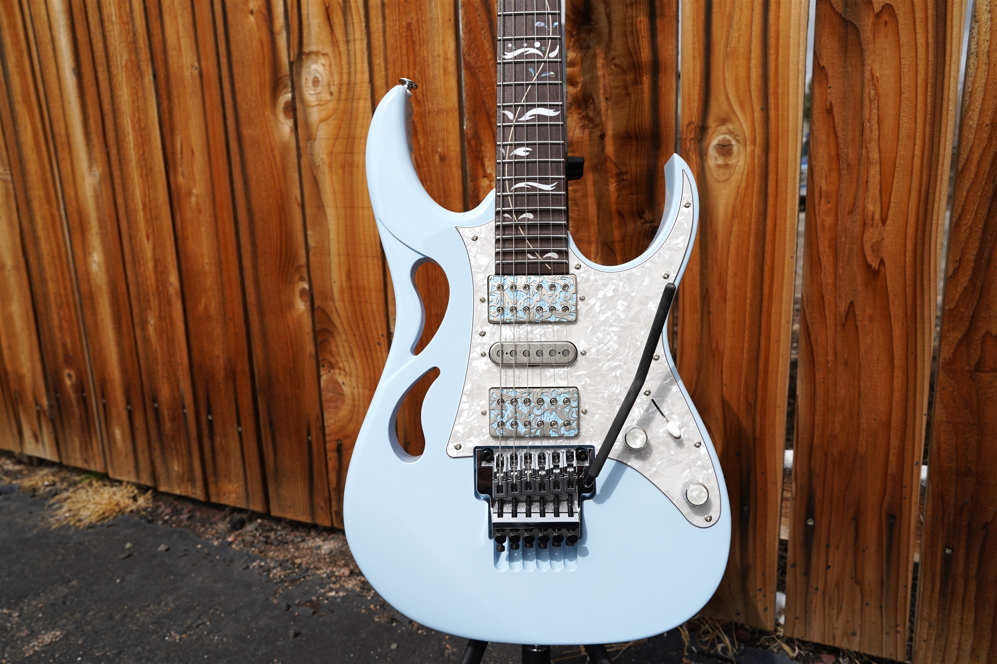 IBANEZ Signature Steve Vai PIA3761C Powder Blue 6-String Electric Guitar 2023