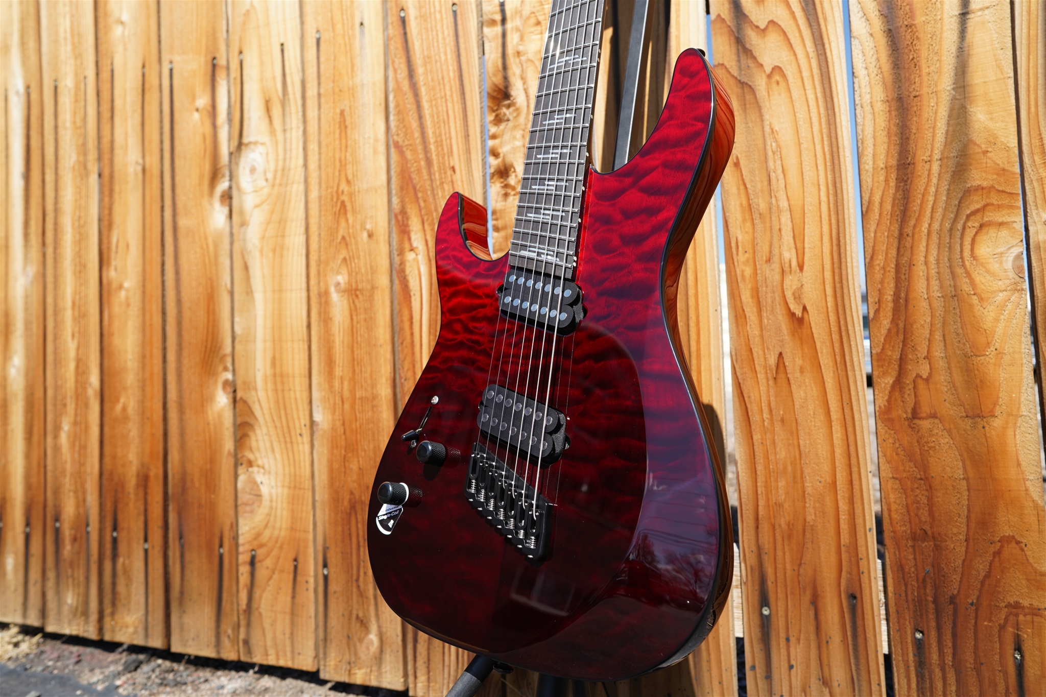 Schecter DIAMOND SERIES Reaper-7 Elite Multiscale Blood Burst Left Handed  7-String Electric Guitar 