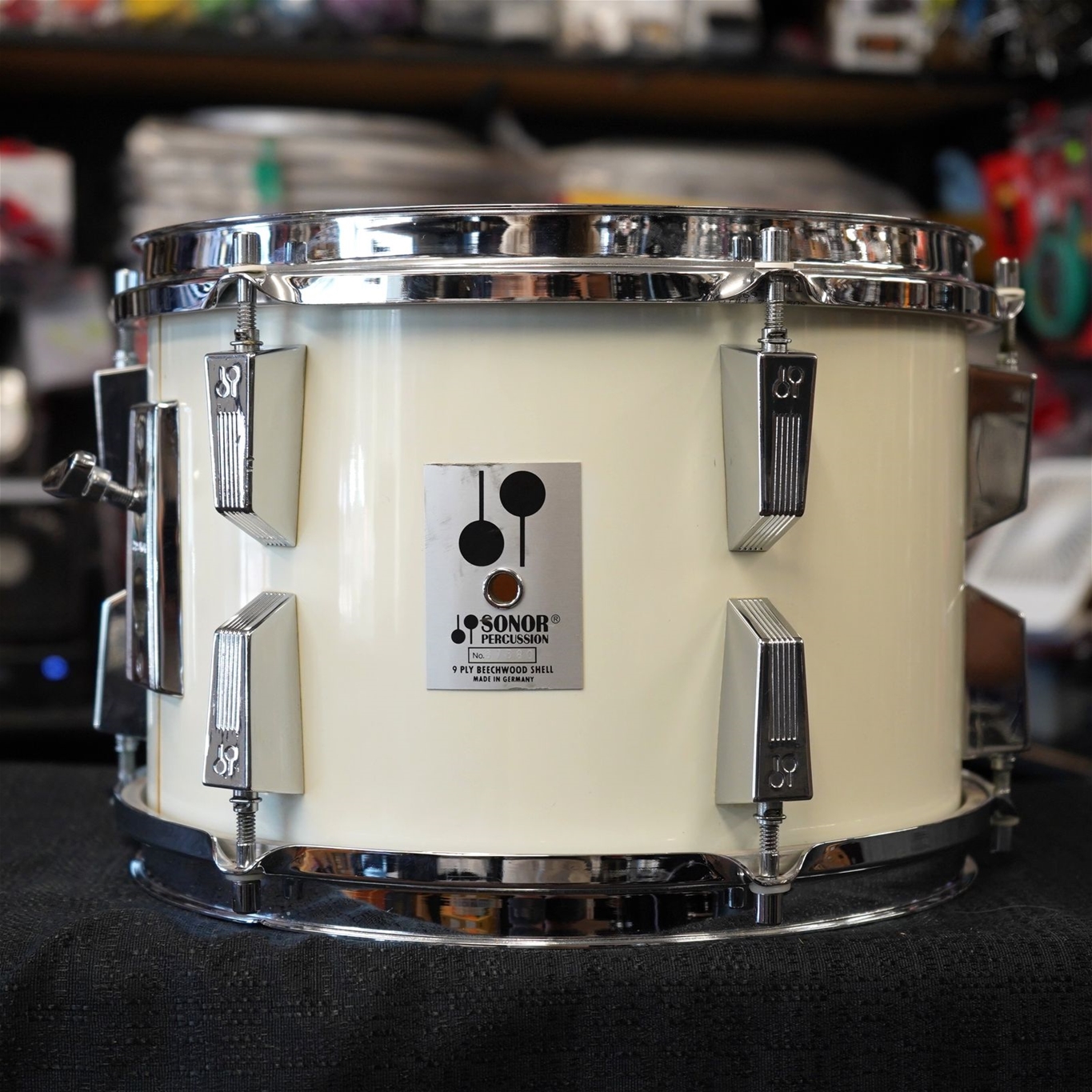 German Sonor Phonic Series 12" Beechwood Tom - Creme White Wrap | 8x12"