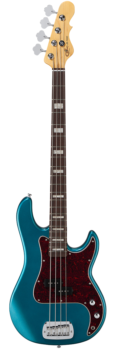 G&L TRIBUTE SERIES LB-100 Emerald Blue Metallic  4-String Electric Bass Guitar  