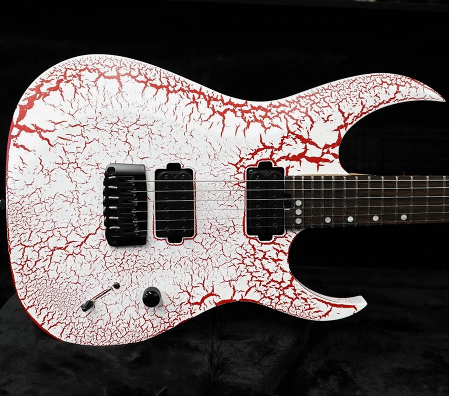 Schecter USA CUSTOM SHOP Sunset Extreme-6 Blood Crackle 6-String Electric Guitar