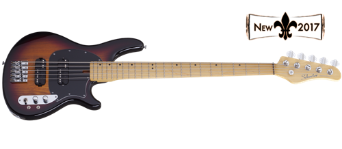 Schecter DIAMOND SERIES CV-5  3-Tone Sunburst 5-String Electric Bass Guitar  
