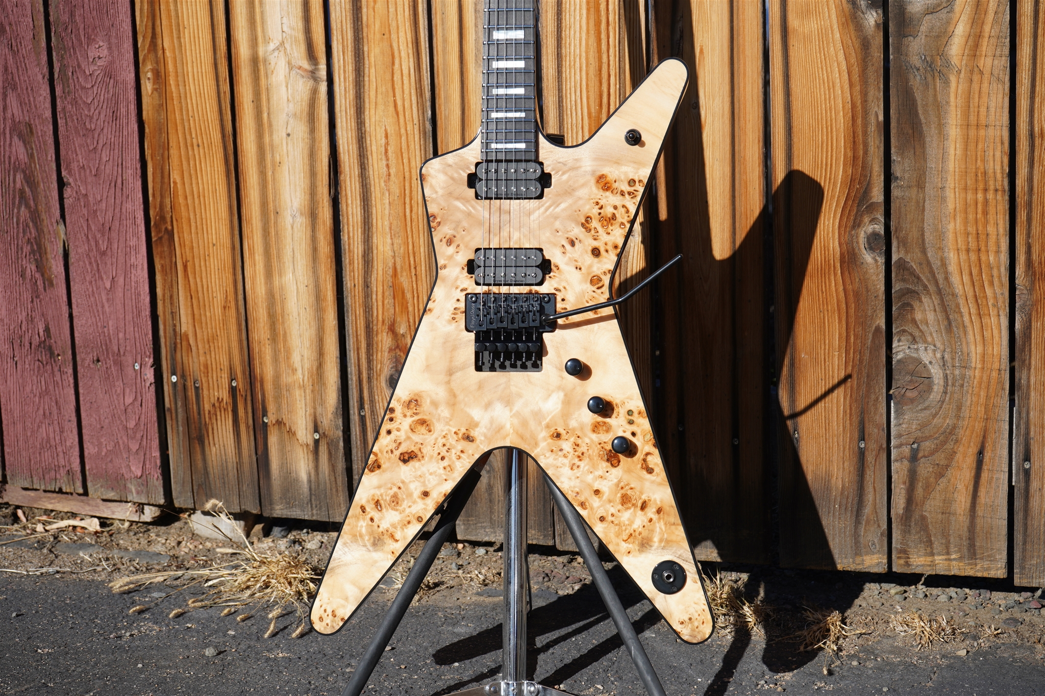 Dean USA  ML Custom w/Floyd   Gloss Natural w/Glow Dust 6-String Electric Guitar 2025