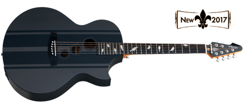 Schecter DIAMOND SERIES DJ Ashba Acoustic Carbon Grey 6-String Acoustic Electric Guitar 	