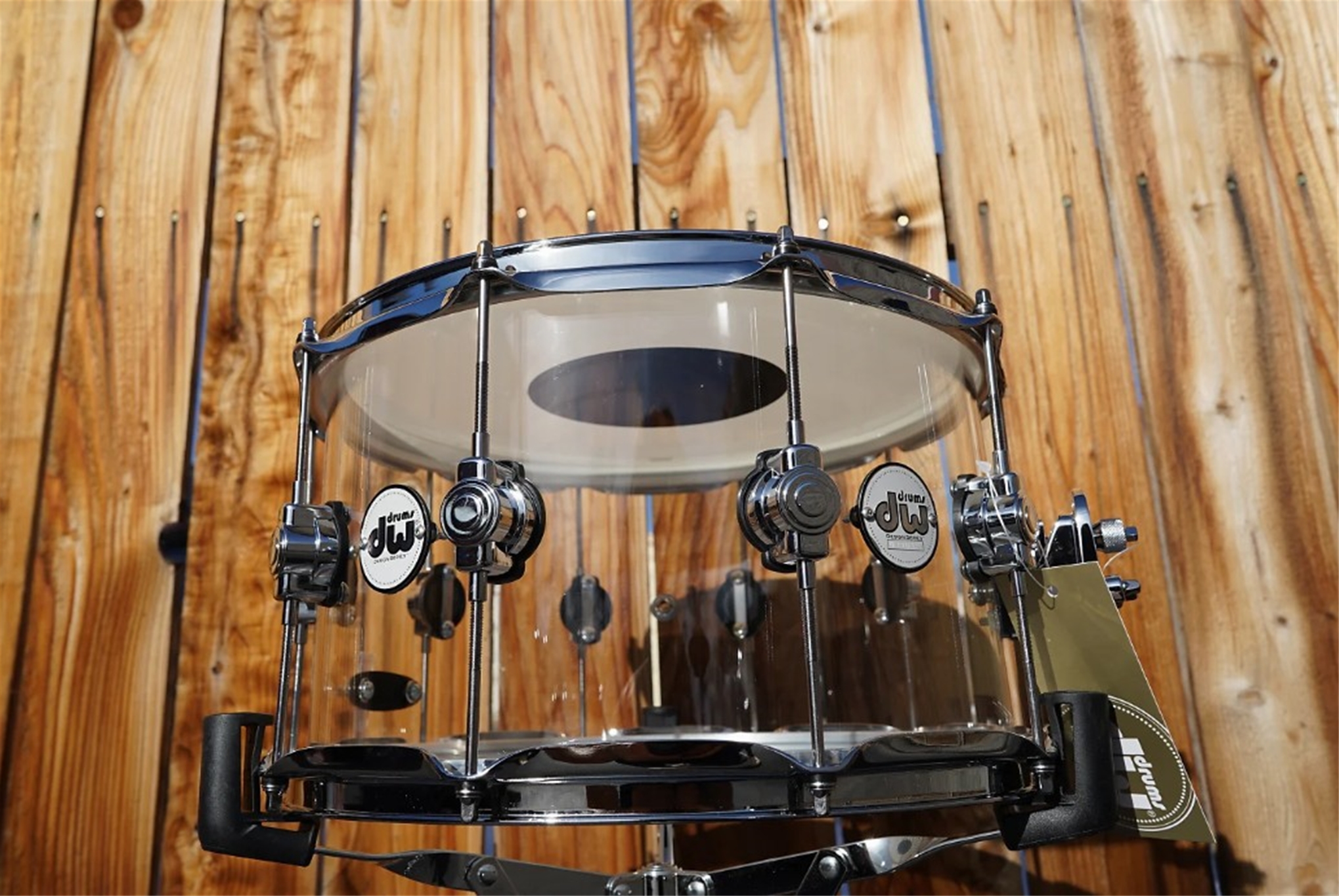 DW Design Series Clear Acrylic 8x14'' 10 Lug -Snare Drum