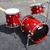 USED - DW USA Collectors Series 3pc Cherry Wood Bop Shell Pack - Candy Apple Red Lacquer Custom 