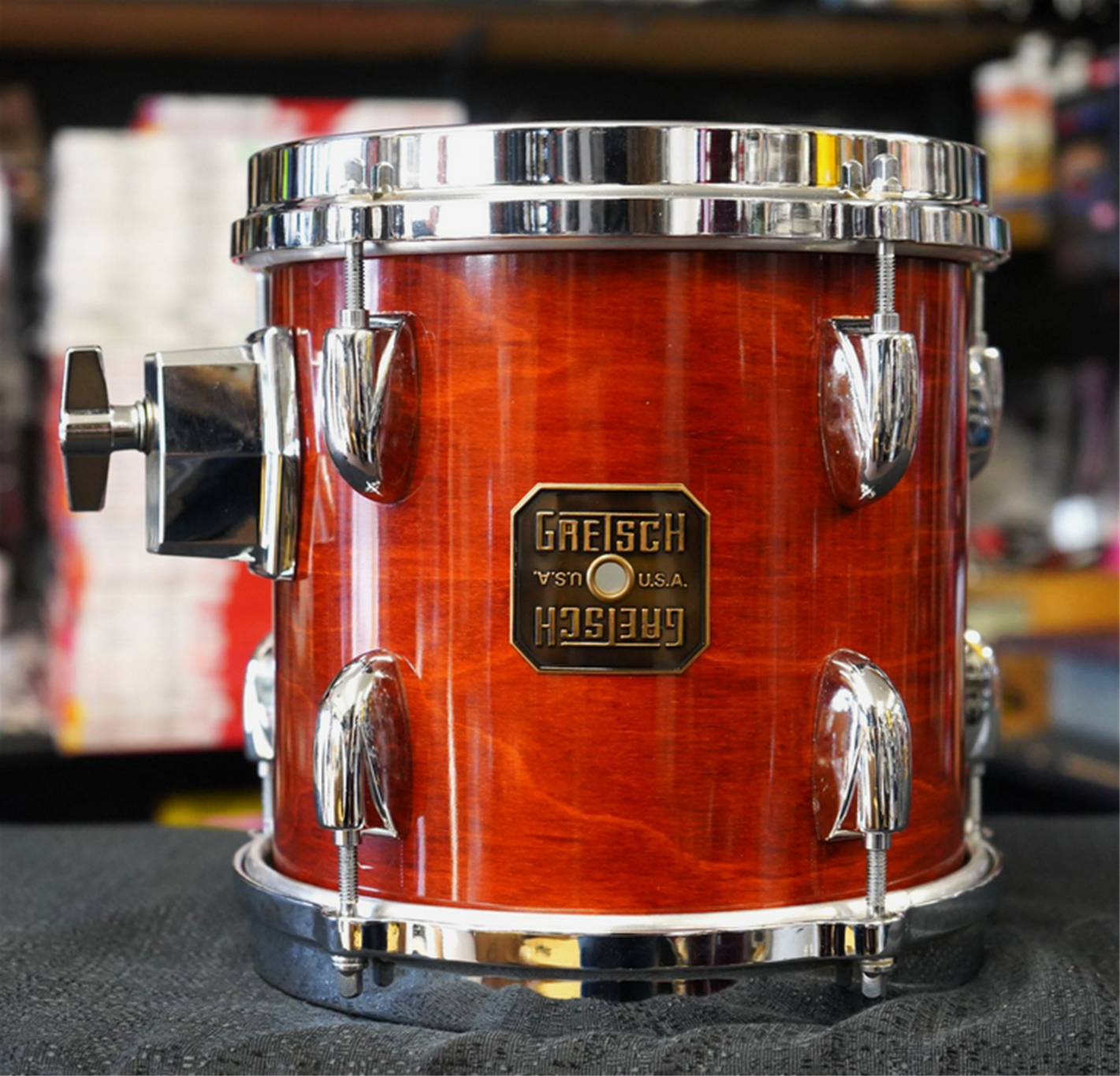 USED - Vintage 2000 Gretsch USA Custom 8x8" Maple Tom - Mahogany Stain Lacquer
