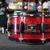 USED - Gretsch Catalina Club Series 6.5x14" Mahogany Snare Drum - Red Sparkle w/ Black Rally Stripe Wrap