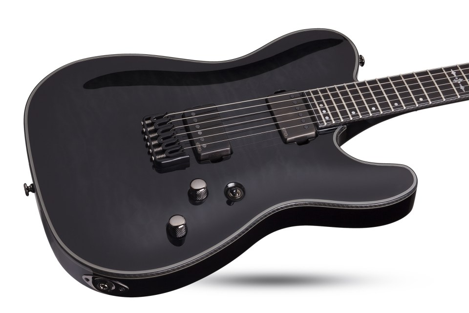 Schecter DIAMOND SERIES Hellraiser Hybrid PT Trans Black Burst 6String Electric Guitar