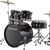Ludwig LC19511 Accent Drive Complete Outfit  - Black Sparkle - 5-piece Complete Drum Set w/ 22" Bass Drum