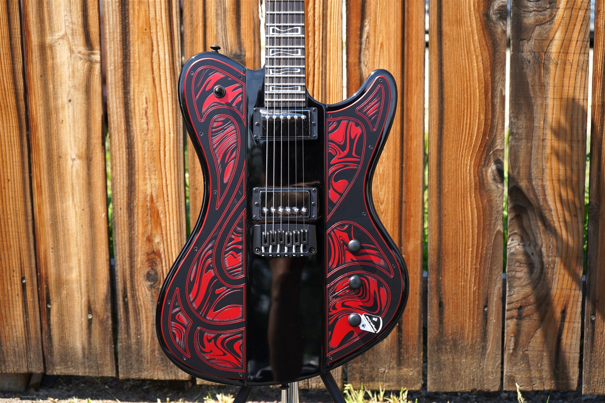 Schecter DIAMOND SERIES Ultra Przym Mercury Rose Gloss Black  6-String Electric Guitar 2025