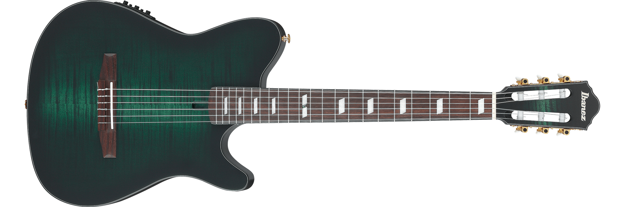 IBANEZ FRH20FMN  DGL : Deep Emerald Green Low Gloss 6-String Classical Electric Guitar