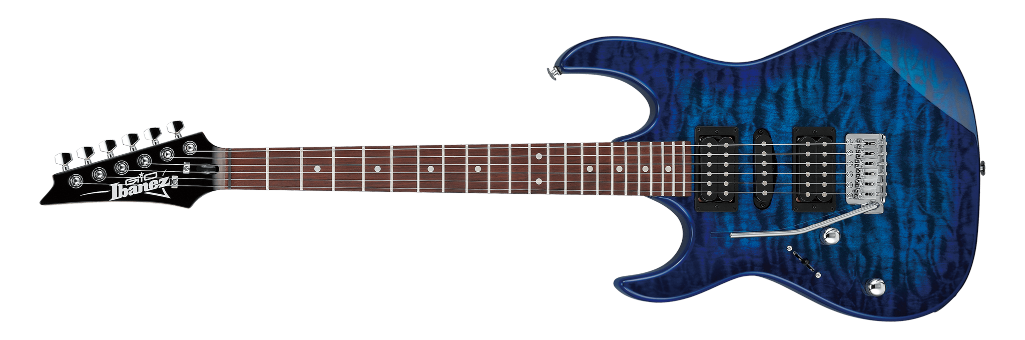 IBANEZ GRX70QAL Transparent Blue Burst Left Handed 6-String Electric Guitar