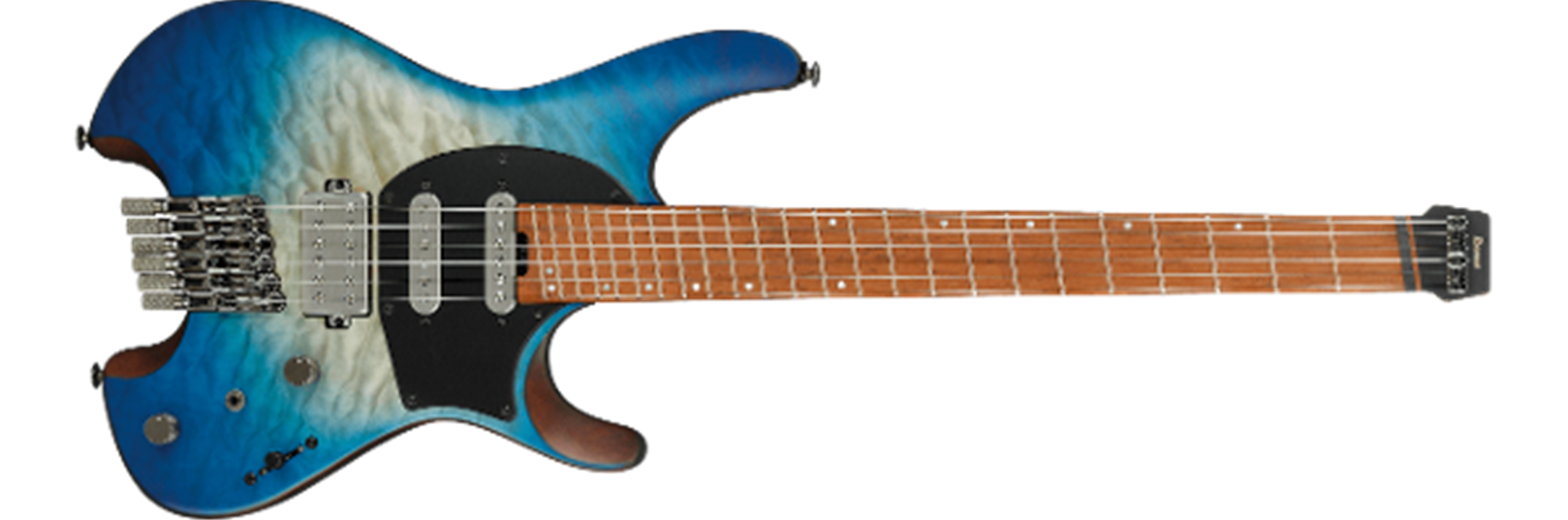 IBANEZ QX54QMBSM Blue Sphere Burst Matte Headless  6-String Electric Guitar 