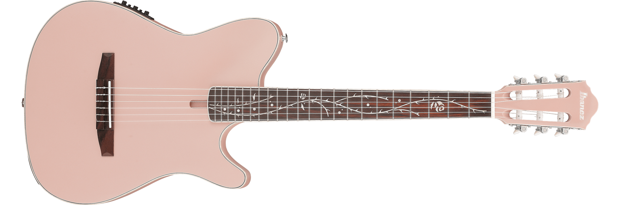 IBANEZ TOD10N Tim Henson Signature Nylon Acoustic-electric Guitar - Pearl Pink Flat