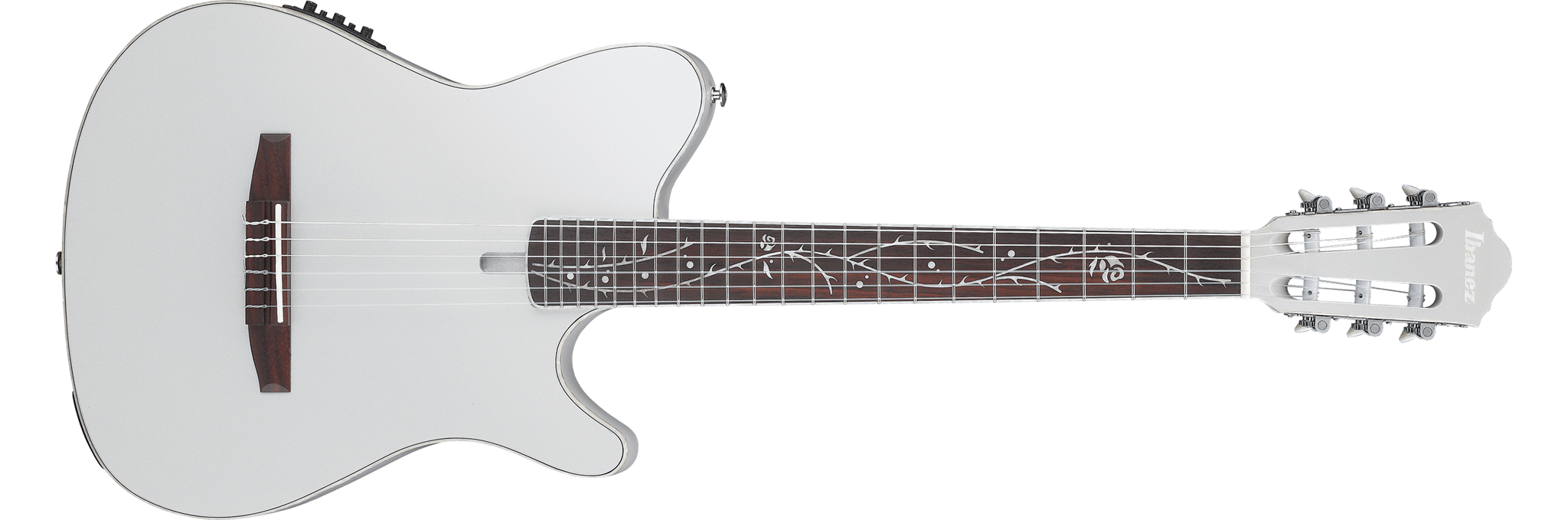 IBANEZ   TOD10N Tim Henson Signature Nylon Acoustic-electric Guitar - Silver Metallic Flat