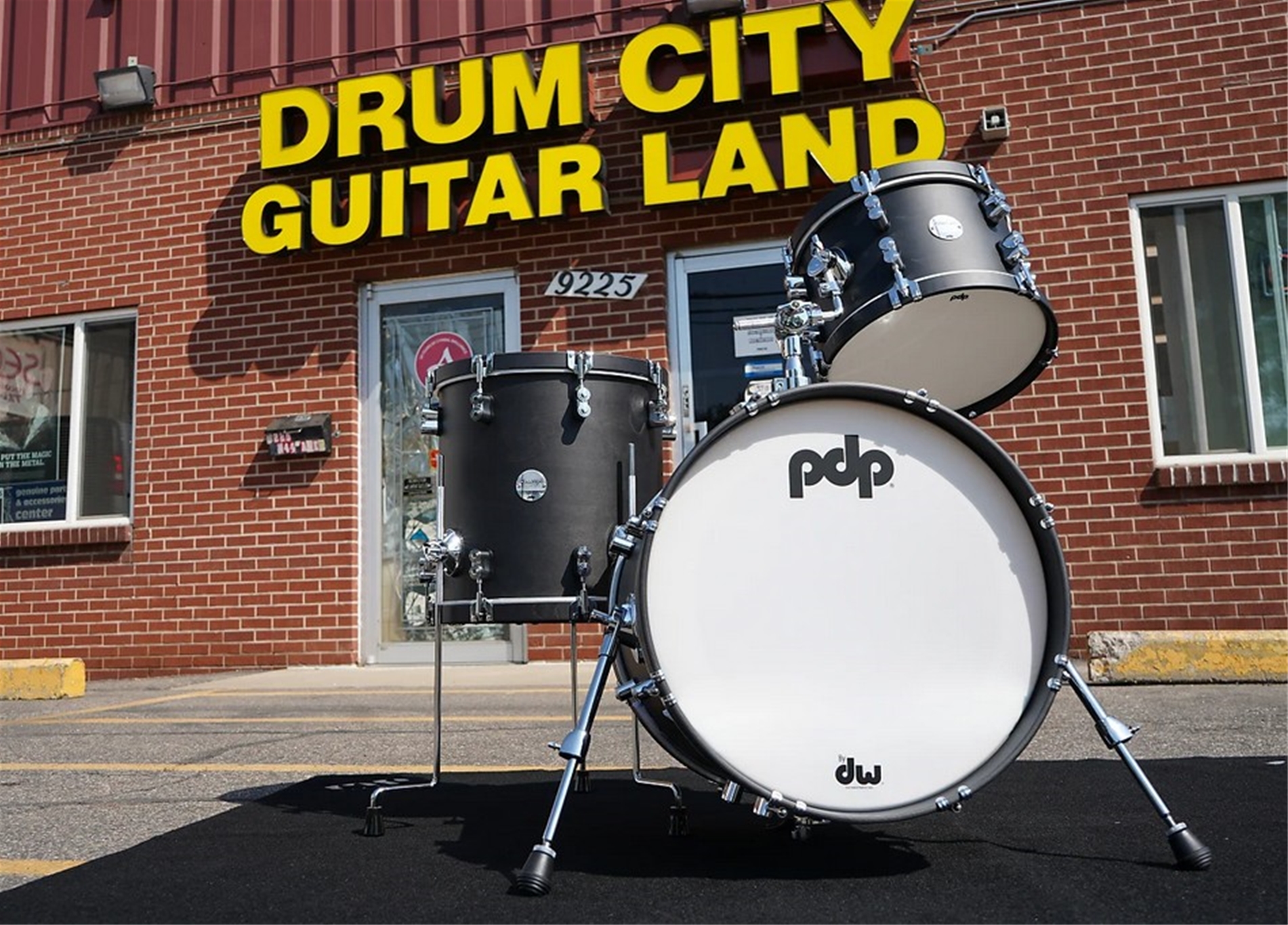 PDP Concept Maple Bop 3pc Shell Pack - Ebony Satin 