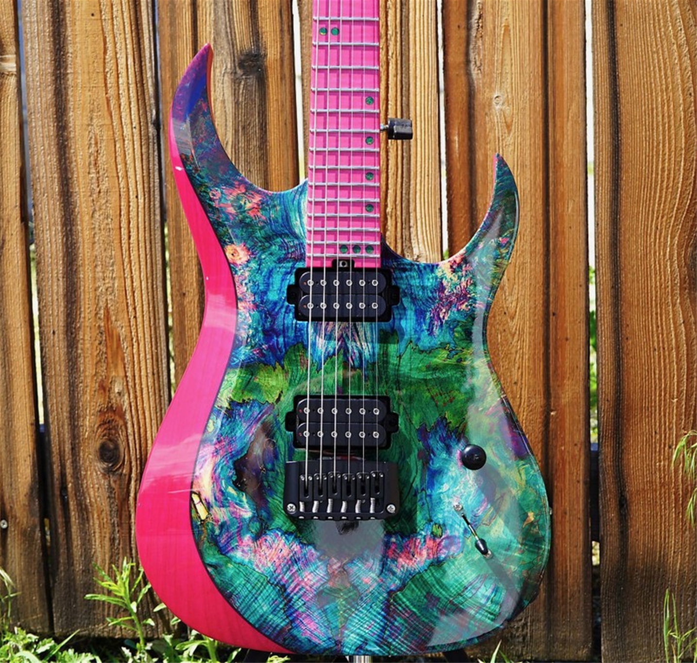 Schecter USA CUSTOM SHOP Sunset Extreme 6 Stabilized Burl Top 6-String Electric Guitar