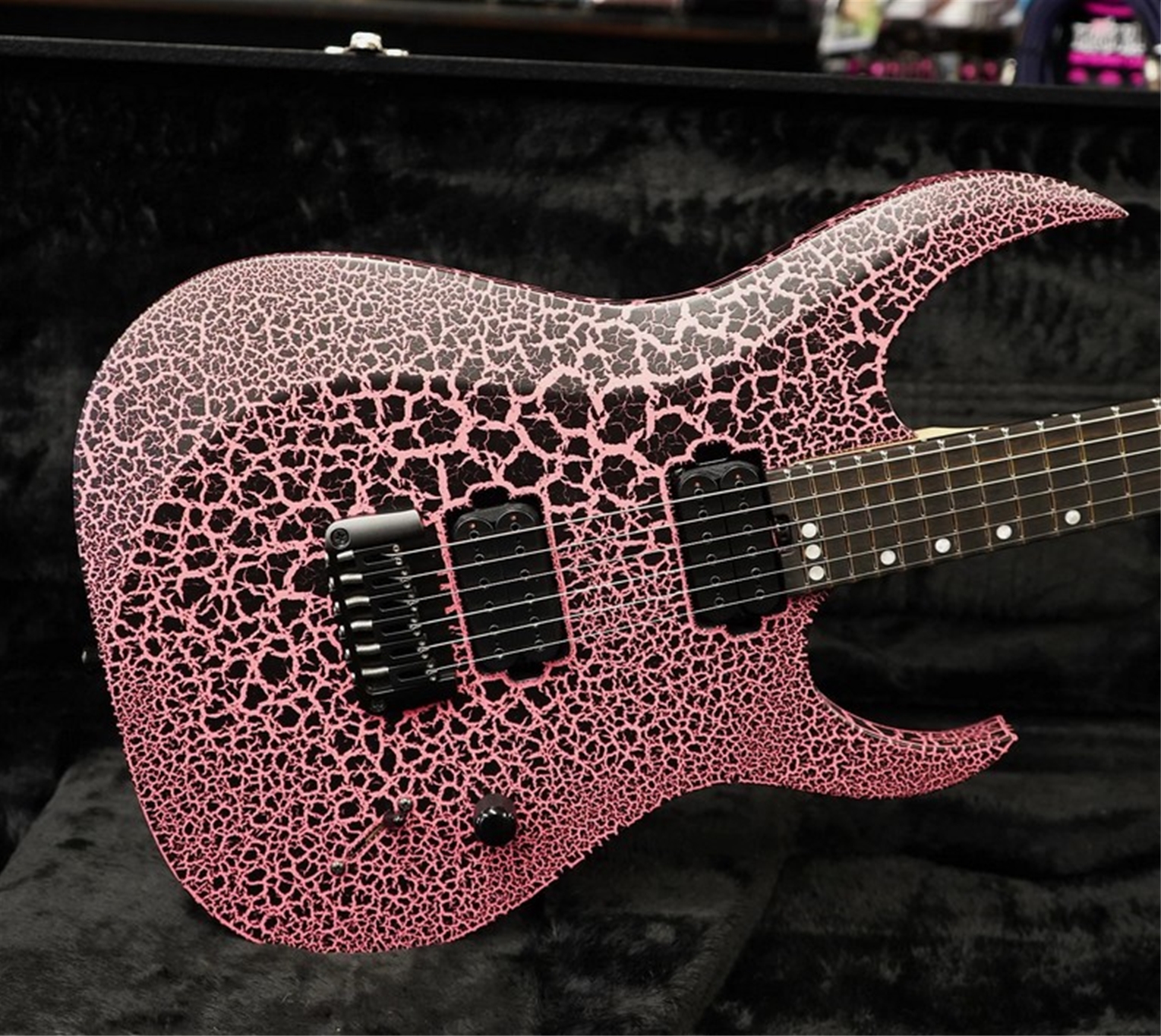 Schecter USA CUSTOM SHOP Sunset Extreme-6 Rosé Crackle 6-String Electric Guitar 