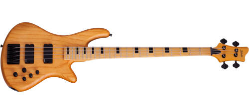  Schecter DIAMOND SERIES  Session Stiletto-4 Aged Natural Satin    4-String Electric Bass Guitar