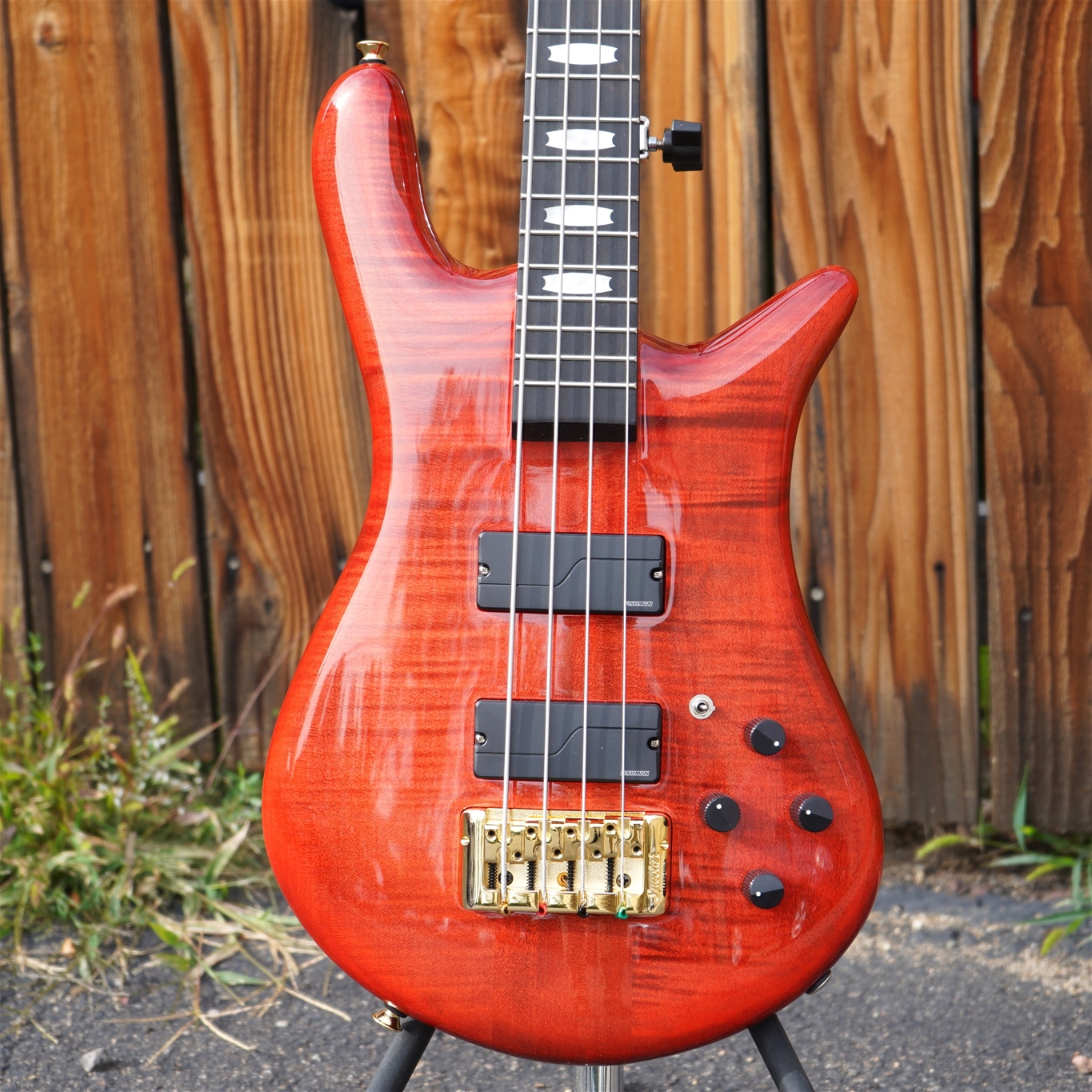 Spector  Euro 4 LT Rudy Sarzo Signature  Scarlett Red 4-String Electric Bass Guitar 