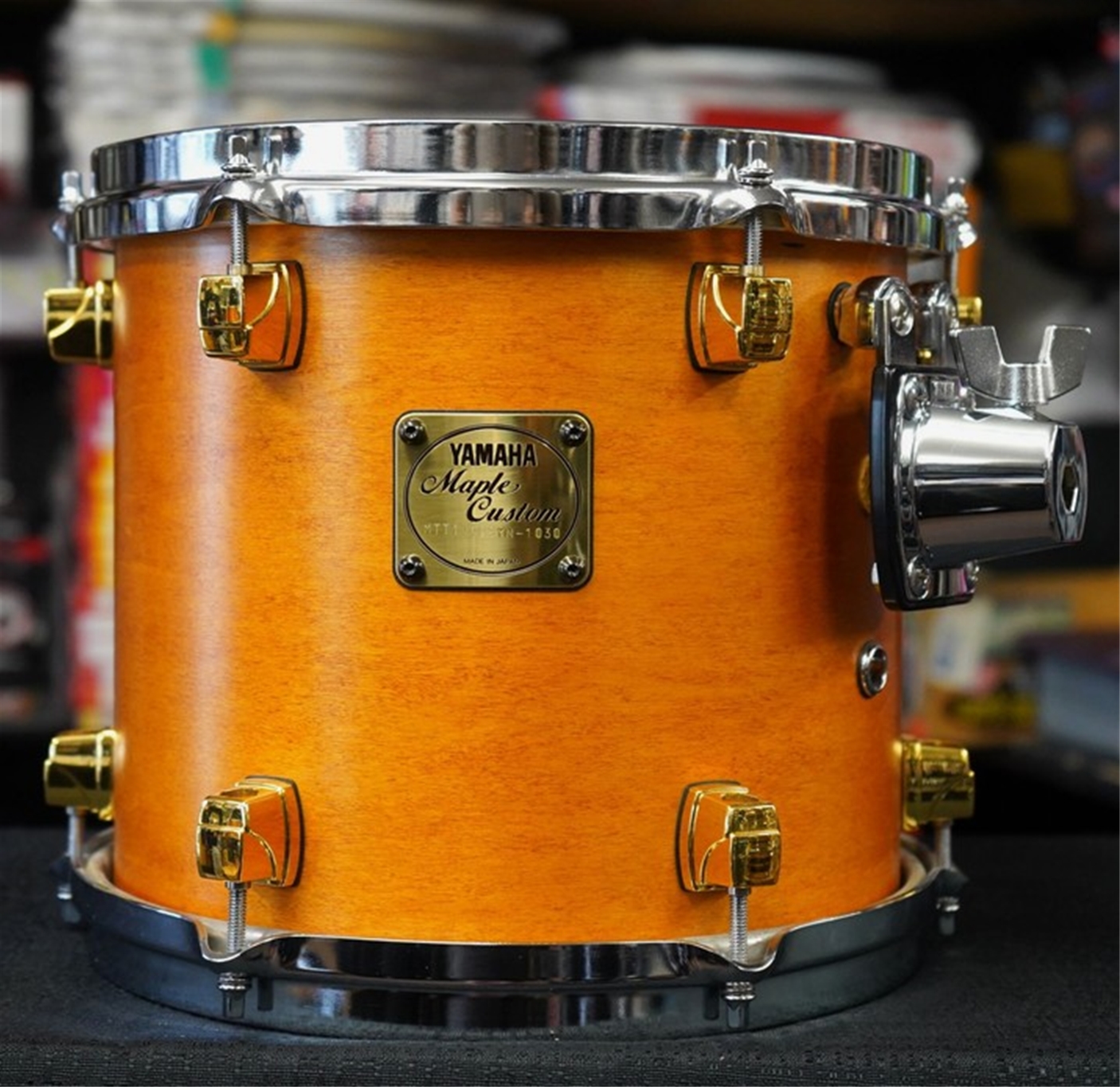 USED - Yamaha Maple Custom 10" Tom w/ YESS Mount (Made in Japan) - Vintage Satin Oil | 9x10"