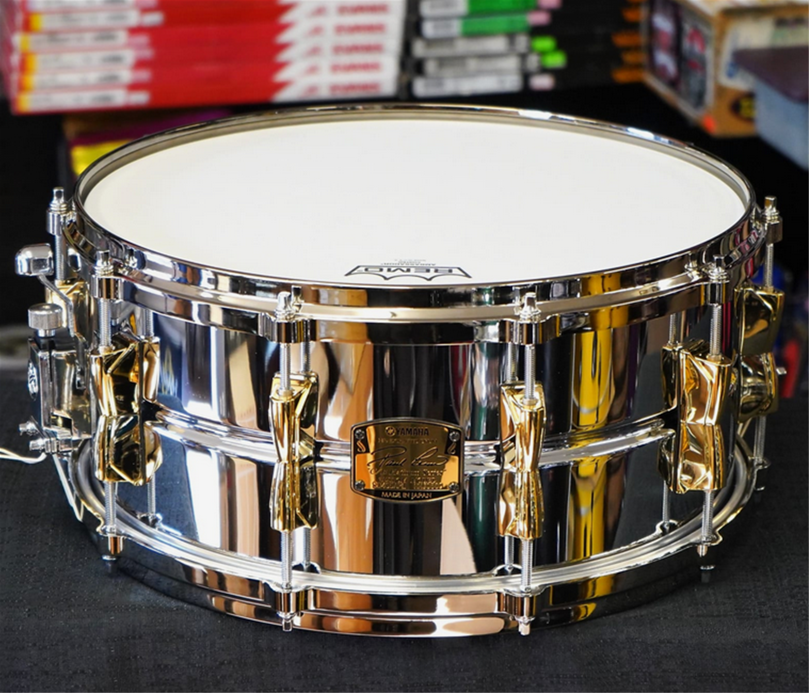 Yamaha/Japan SD465APL Paul Leim Signature 6.5x14" Chrome Over Brass Shell Snare Drum (NOS)